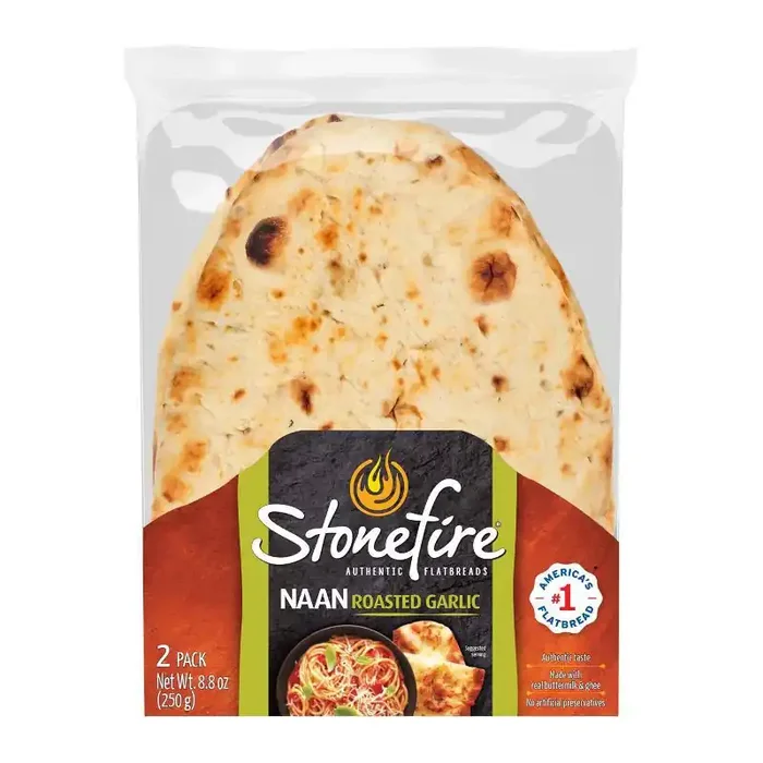 StonefireRoasted Garlic Naan Bread – 8.8oz/2ct
