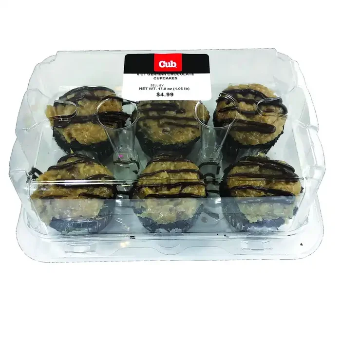Store Brand German Choclate 6Ct Cupcakes