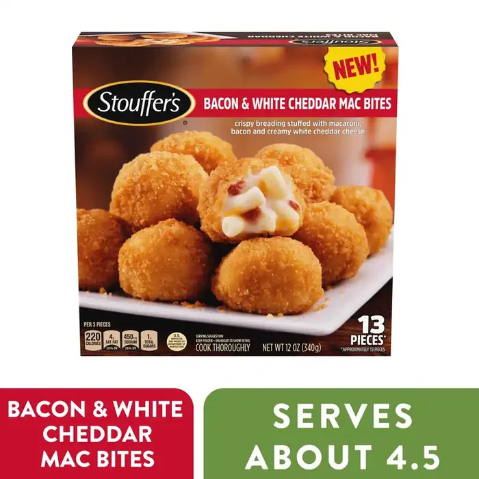 Stouffer‘s Bacon & White Cheddar Mac Bites Frozen Appetizer