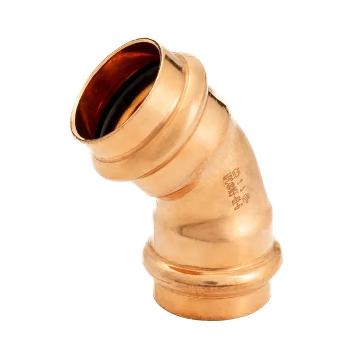 Streamline 1-in 45-Degree Copper Press Elbow