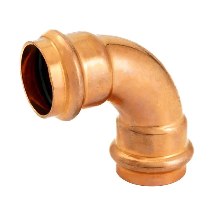 Streamline 1-in 90-Degree Copper Press Short Radius Elbow