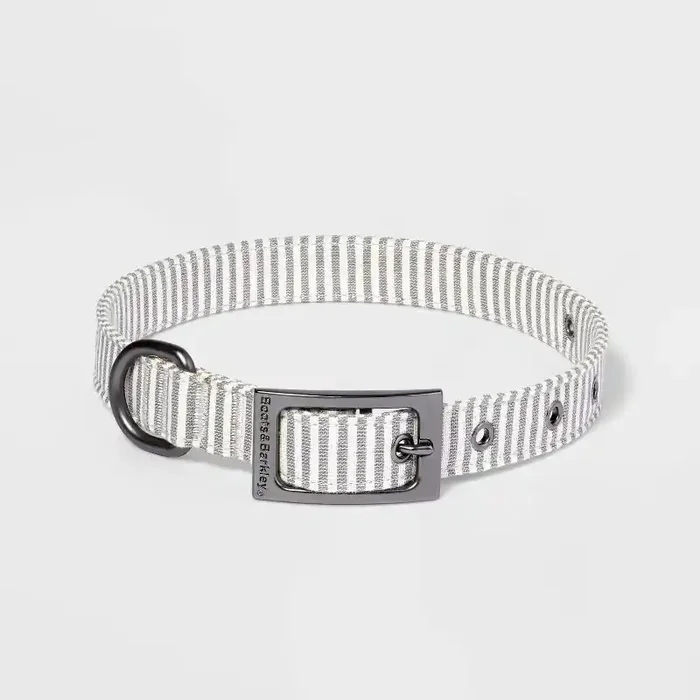 Striped Fashion Dog Collar with Pin Buckle – L – Boots & Barkley™