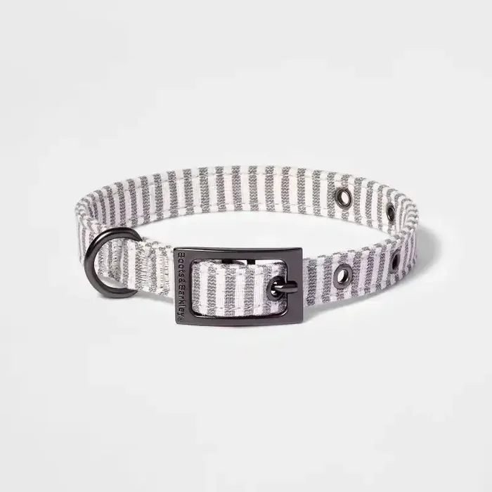 Striped Fashion Dog Collar with Pin Buckle – S – Boots & Barkley™