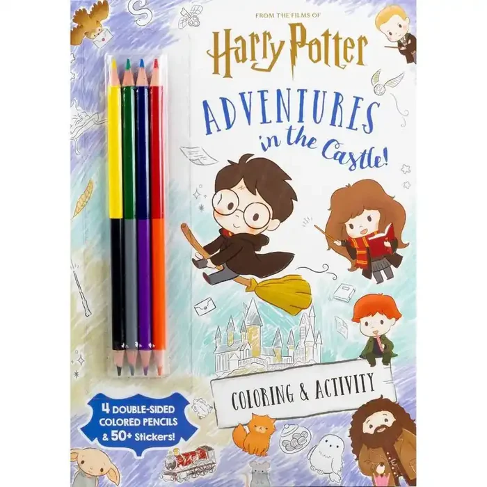 Studio Fun Wizarding World Adventures in the Castle – (Color & Activity with Colored Pencils) by Delaney Foerster (Paperback)
