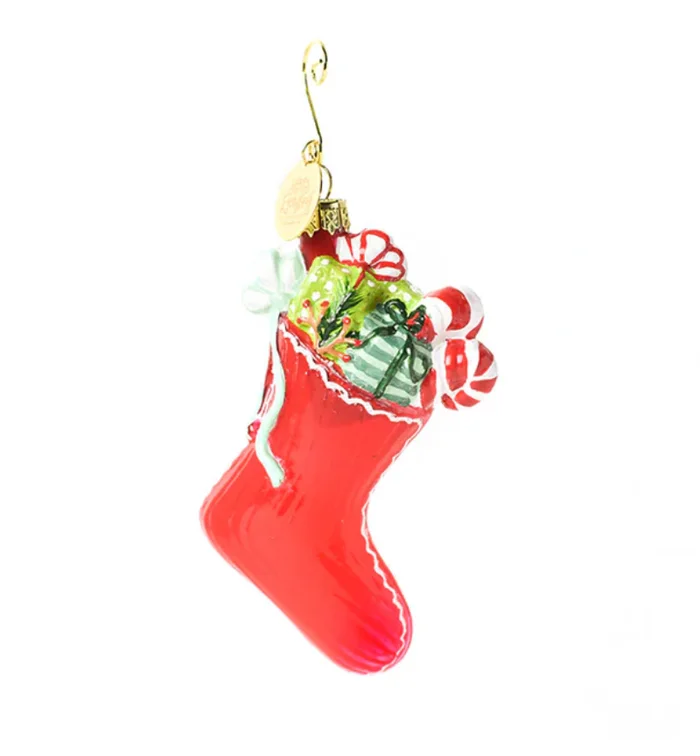 Stuffed Stocking Shaped Ornament