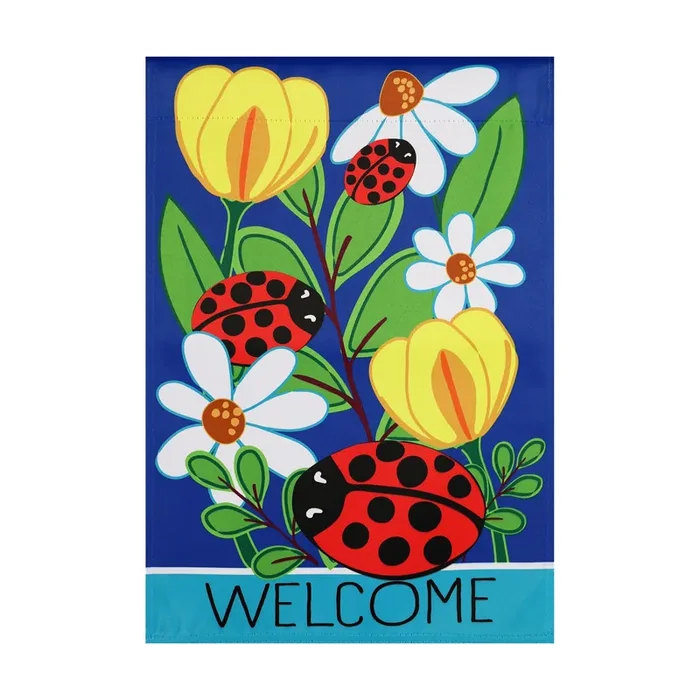 Style Selections 1-ft W x 1.5-ft H Bugs Garden flag