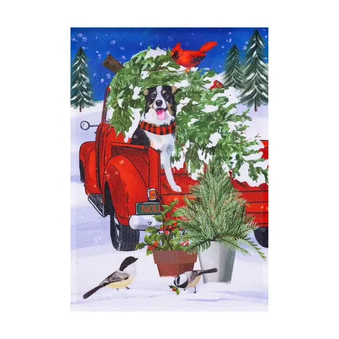 Style Selections 1-ft W x 1.5-ft H Christmas Garden flag