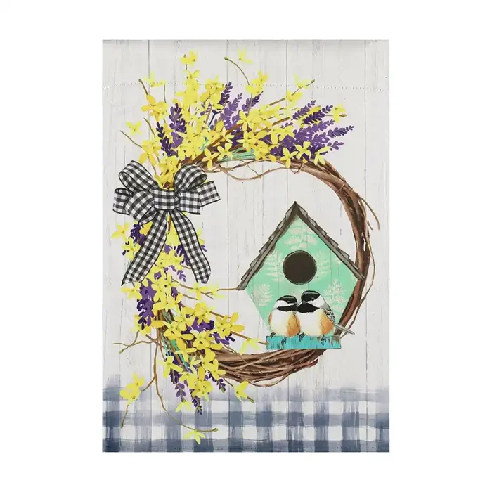 Style Selections 1-ft W x 1.5-ft H Spring Garden flag