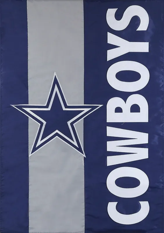Style Selections 1 W x 1.5 H Dallas Cowboys Garden flag