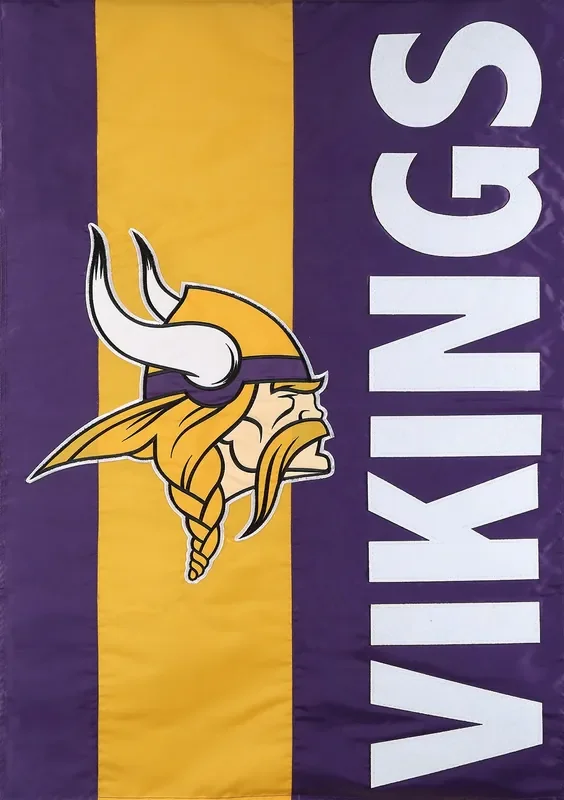 Style Selections 1 W x 1.5 H Minnesota Vikings Garden flag