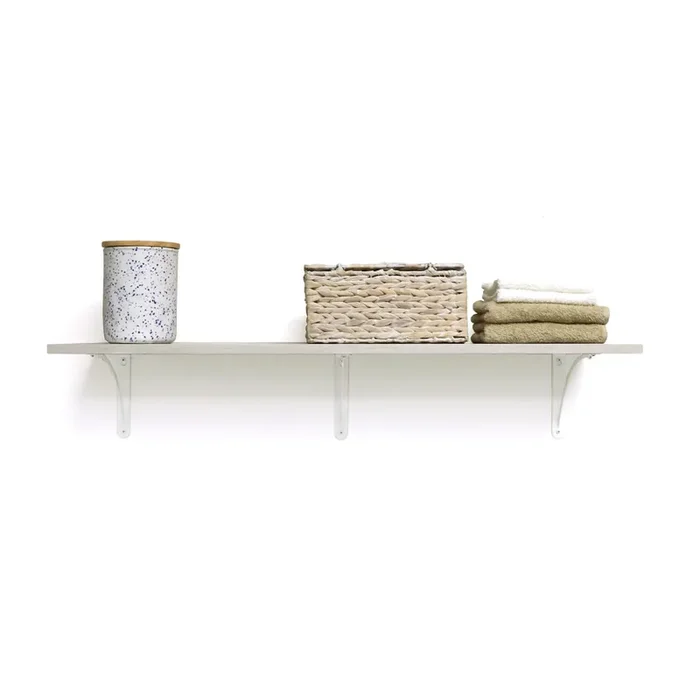 Style Selections 47.6-in L x 11.7-in D x 0.6-in H Grey Wood Rectangular Shelf Board