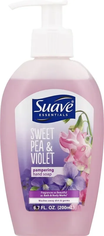 Suave Essentials Pampering Sweet Pea & Violet Hand Soap 6.7 oz