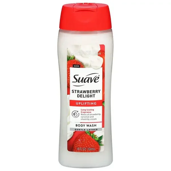Suave, Uplifting Strawberry Delight Body Wash