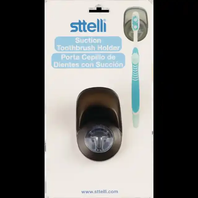 Suction Toothbrush Holder Black