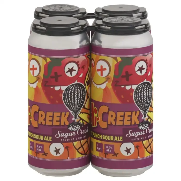 Sugar Creek Brewing Company Fruit Punch Sour Ale Beer 4 – 1 pt Cans