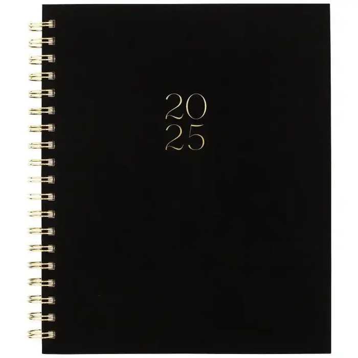 Sugar Paper Essentials 2025 Weekly/Monthly Planner 10.25″x8.875″ Badge B Adult Stationery, Twin-Wire Binding, Acid-Free
