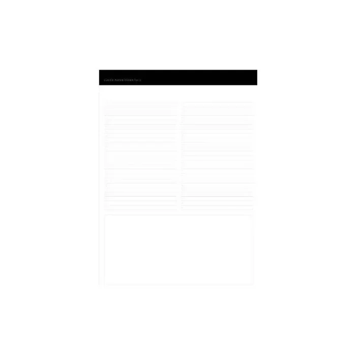 Sugar Paper Essentials Legal Pad Black