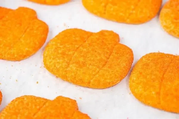 Sugared Pumpkin Cutout Cookies