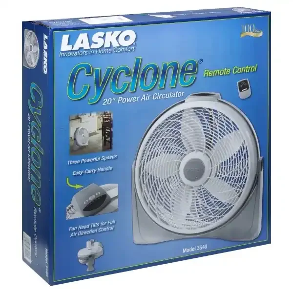 SUMMER FANS Cyclone Remote Control Fan 20‘‘ Power Air Circulator