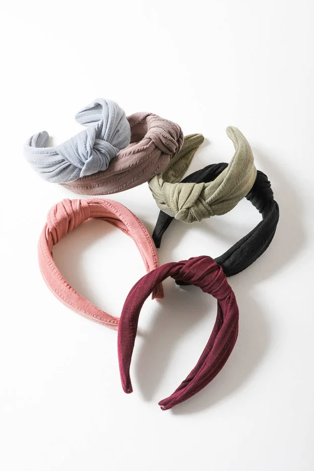 Summer Wide Stripe Topknot Headband