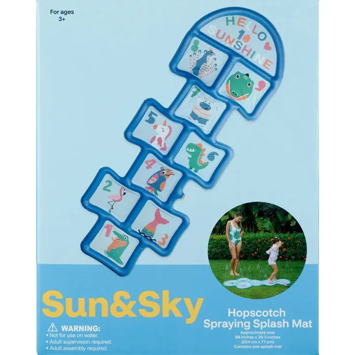 Sun & Sky Hopscotch Spraying Splash Mat