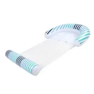 Sun & Sky Mesh Hammock Float, Stripe Print, 59 In X 37.75 In
