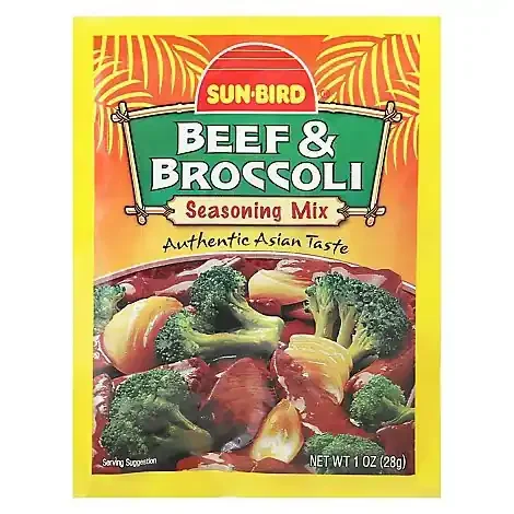 Sun-Bird Beef & Broccoli Seasoning Mix – 1 Oz
