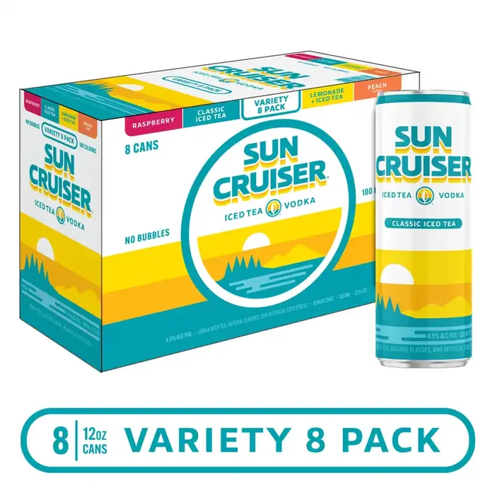 Sun Cruiser Iced Tea Vodka Variety Pack (12 fl. oz. Can, 8pk.)