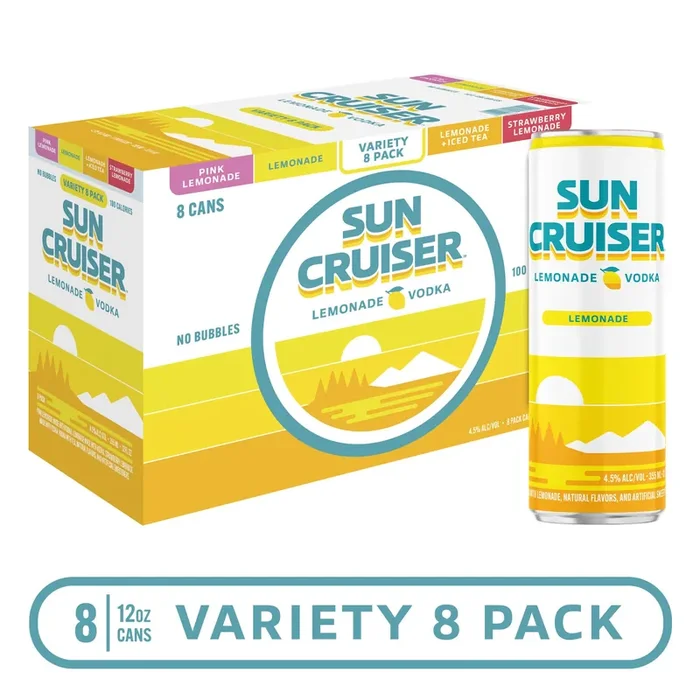 Sun Cruiser Lemonade Variety 8 Pack Cans