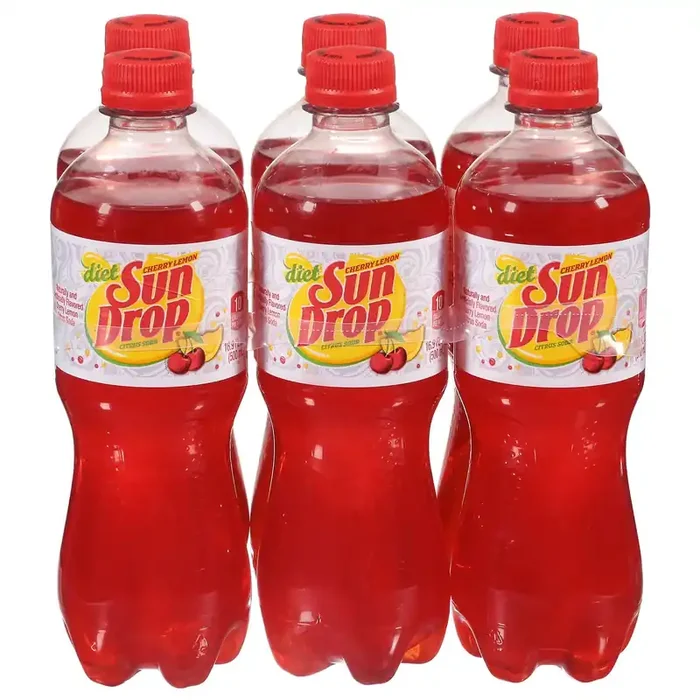Sun Drop Diet Cherry Lemon Citrus Soda – 6 ct