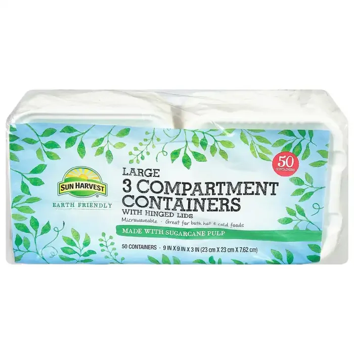 Sun Harvest Large 3 Compartment Containers