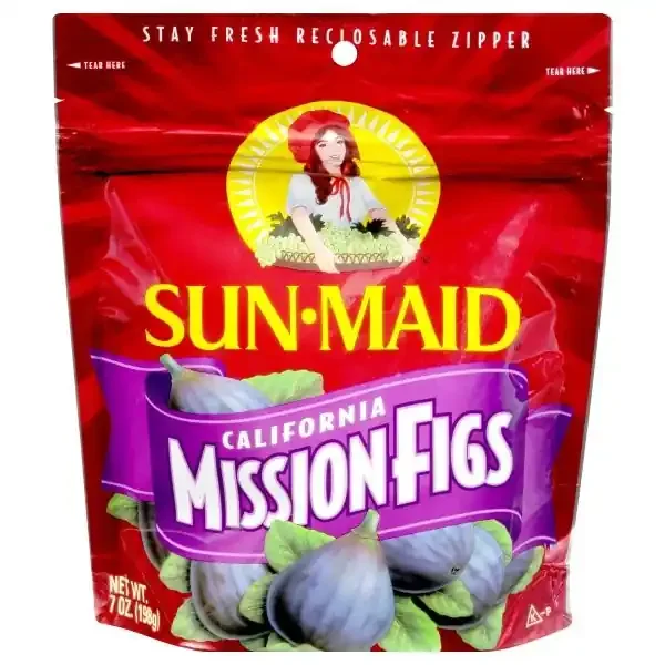 Sun-Maid California Dried Mission Figs 7oz Fresh-Lock® Zipper Stand-Up Bag