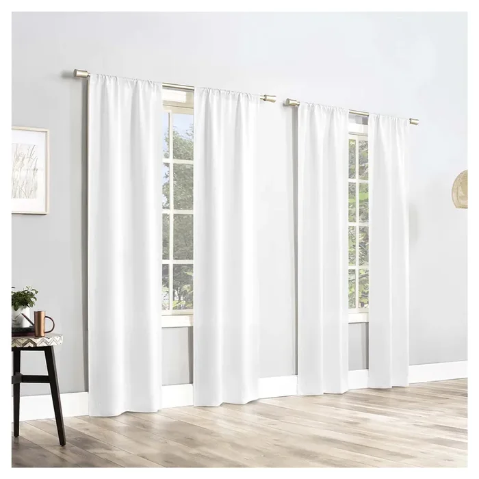 Sun Zero Clarkson Room Darkening Panels White 104×84″