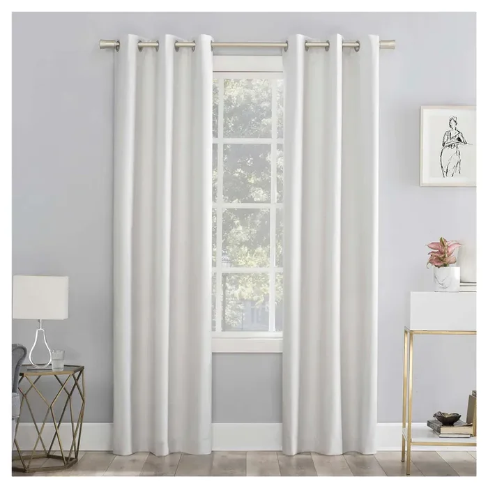 Sun Zero Doret Blackout Panel Pair Pearl 74×84″