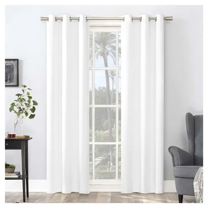 Sun Zero Walter Grommet Panel Pair White 74×63″