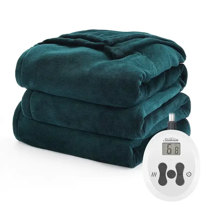 Sunbeam® Heated Microplush Blanket Queen