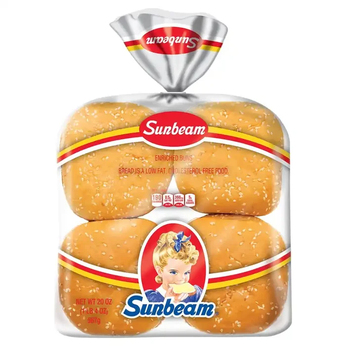 Sunbeam Seeded Buns Jumbo 8 ea
