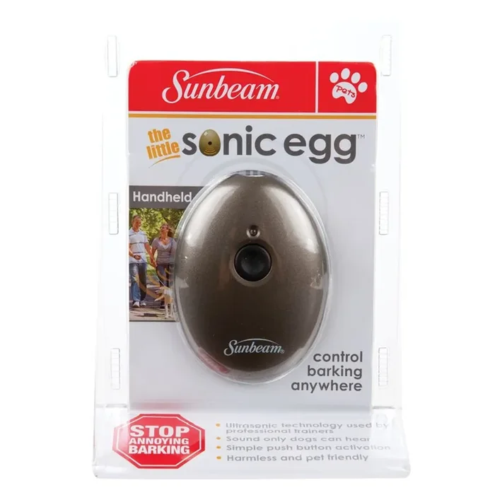 Sunbeam The Little Sonic Handheld Egg Dog Bark Control Device