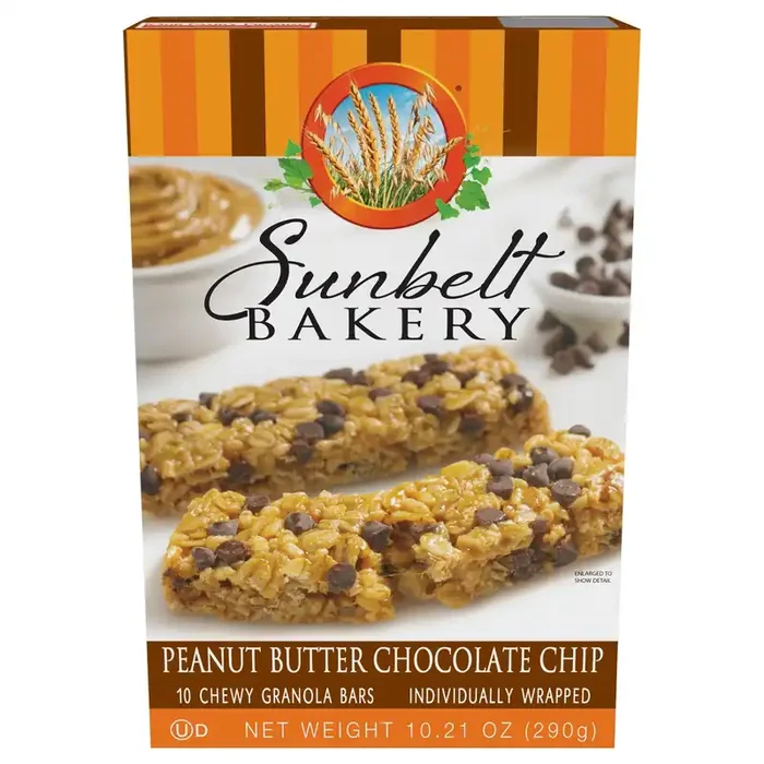 Sunbelt Bakery Chewy Granola Bars, Sunbelt Bakery Family Pack Peanut Butter Chocolate Chip
