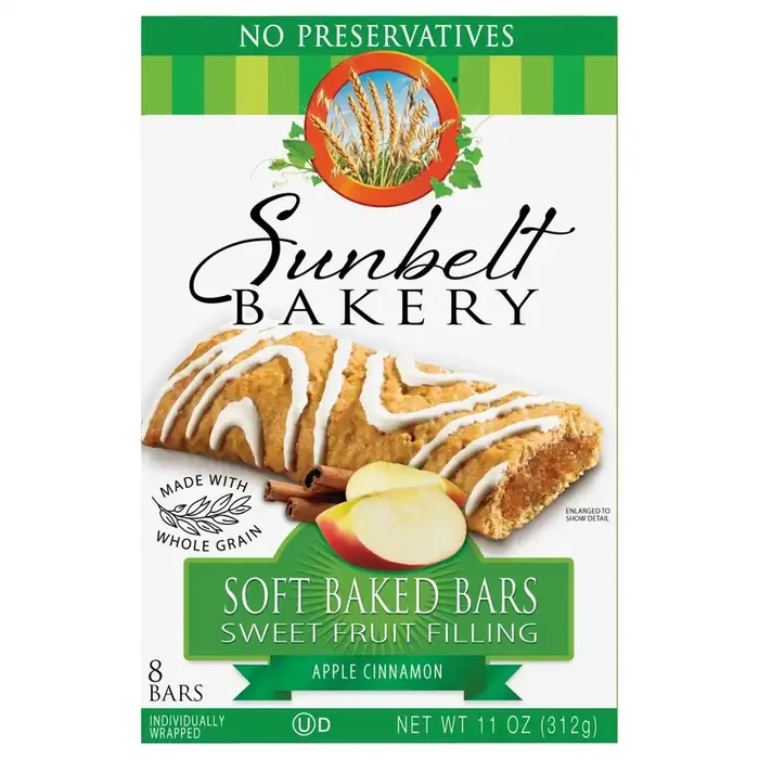 Sunbelt Bakery Soft Baked Bars, Sunbelt Bakery Family Pack Apple Cinnamon