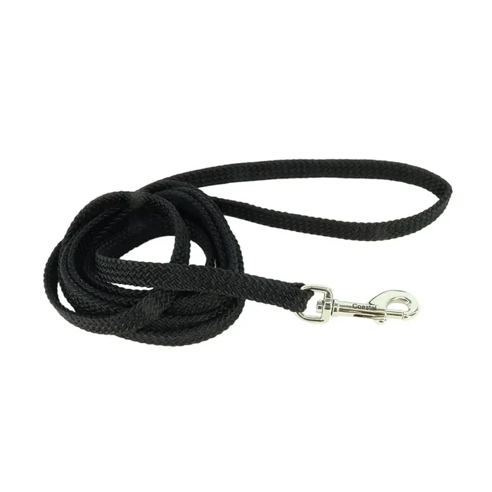 Sunburst Dog Leash, Black, X-Small/Small – 3/8″ x 6‘