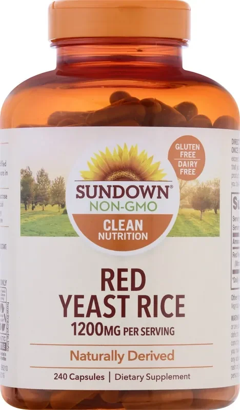 Sundown Non-GMO 1200 mg Capsules Red Yeast Rice 240 ea