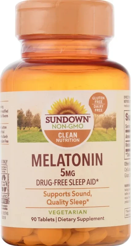 Sundown Non-GMO 5 mg Tablets Melatonin 90 ea