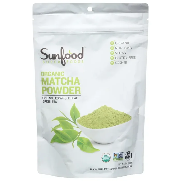 SunFood Superfoods Organic Matcha Powder- 4 oz