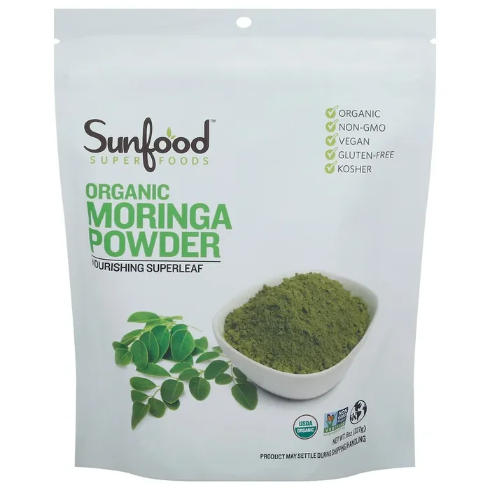 SunFood Superfoods Organic Moringa Powder 8 oz
