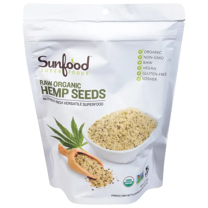 SunFood Superfoods Organic Raw Hemp Seeds 1 lb