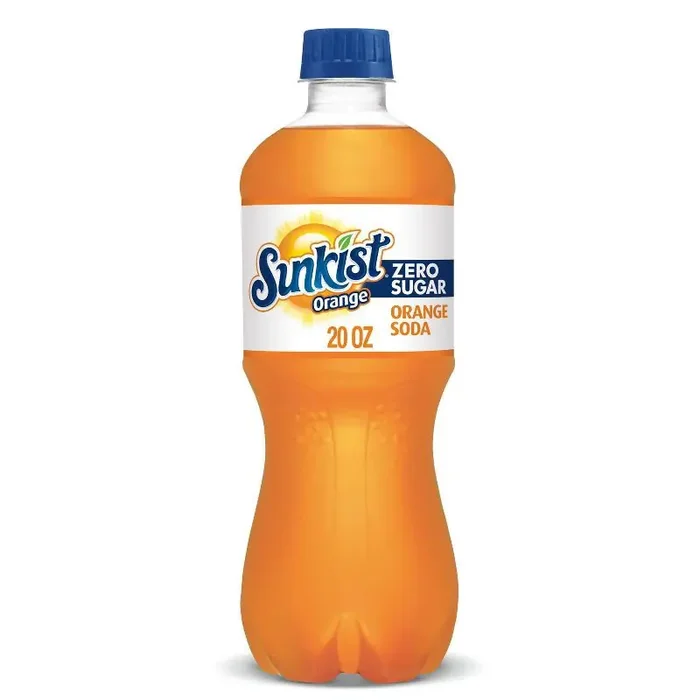 Sunkist Zero Sugar Orange Soda – 20 fl oz Bottles