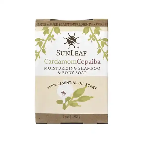 Sunleaf Naturals Cardamom Copaiba Moisturizing Shampoo & Body Soap
