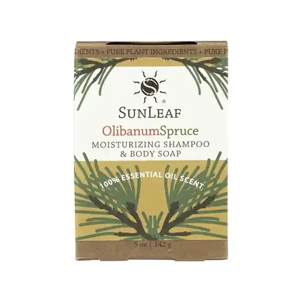 Sunleaf Naturals Olibanum Spruce Moisturizing Shampoo & Body Soap