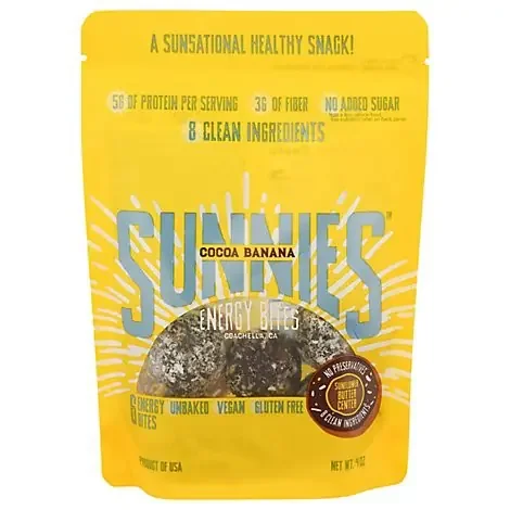 Sunnies Cocoa Banana Energy Bites – 4 Oz